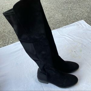 black knee high boots